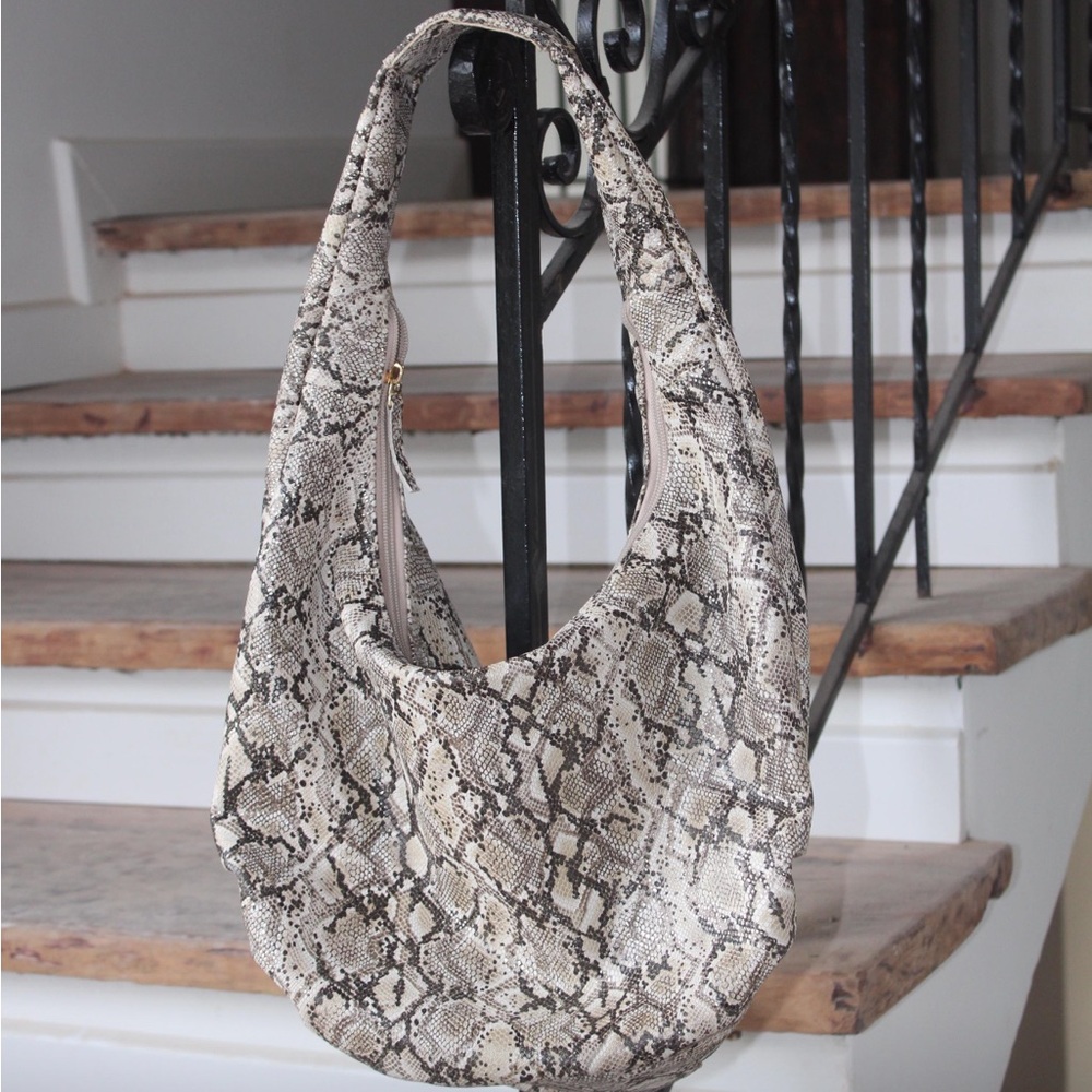 Genuine Snakeskin Hobo Bag